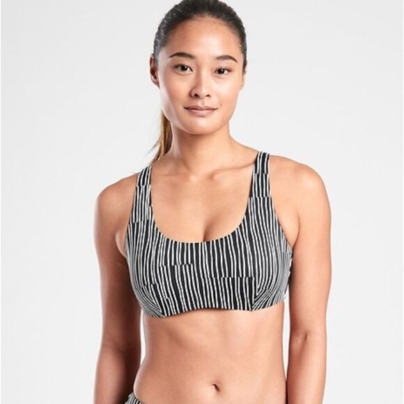Athlete BRA CUP SCOOP PRINTED BIKINI TOP size 36D/DD - Picture 1 of 7